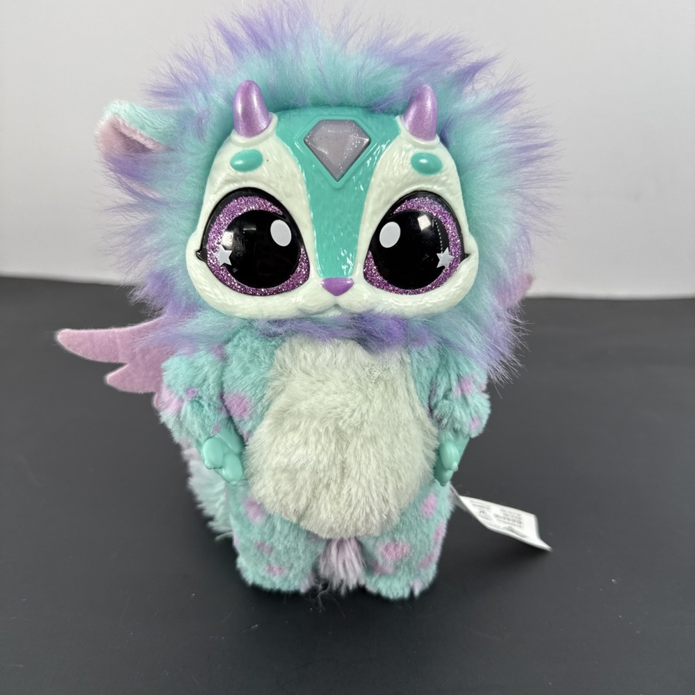 Magic Mixies Magical Misting Interactive Pet Blue Plush Doll Lights Tested WORKS